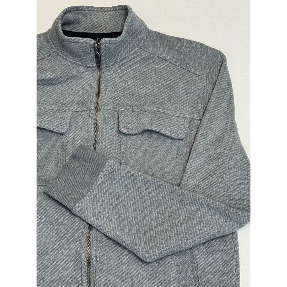 Marc Anthony Flannel Shirt Gray Button‎ Up Long Sleeve Cotton Blend Mens Medium - Picture 10 of 14